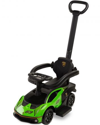 Машинка для катания Caretero (Toyz) Lamborghini Essenza Green с родительской ручкой
